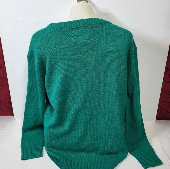 Christmas Green Rudolph Sweater - Picture 6 of 8
